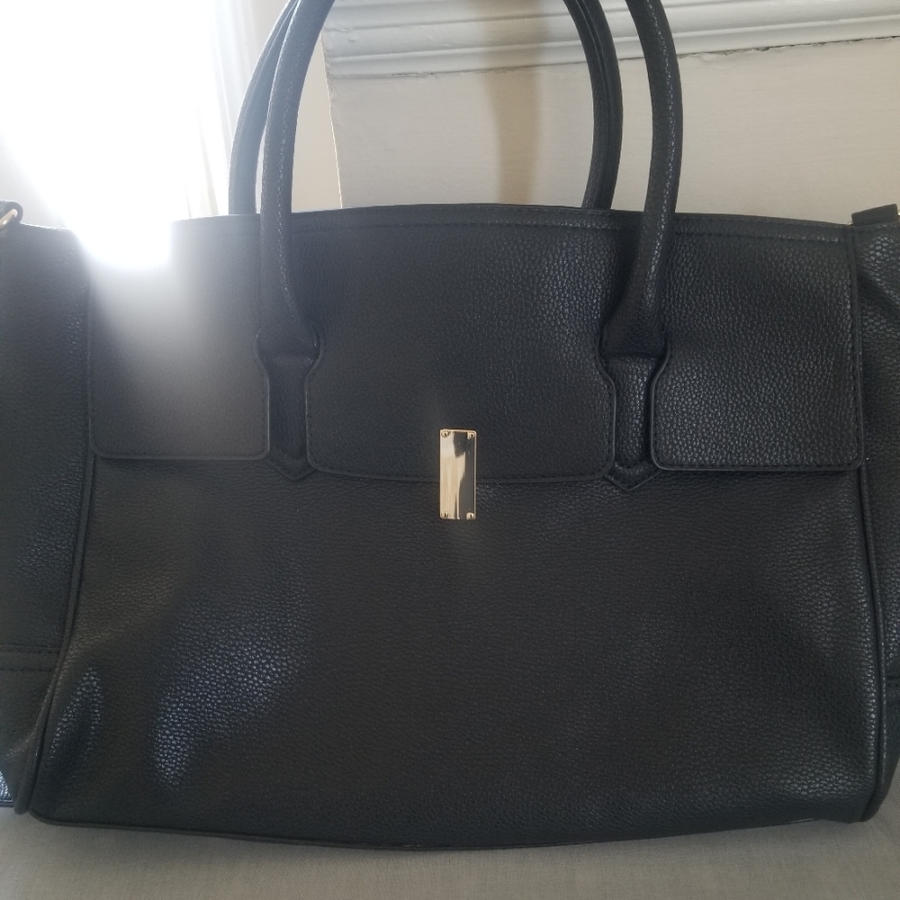 Brand new never worn black Justfab tote